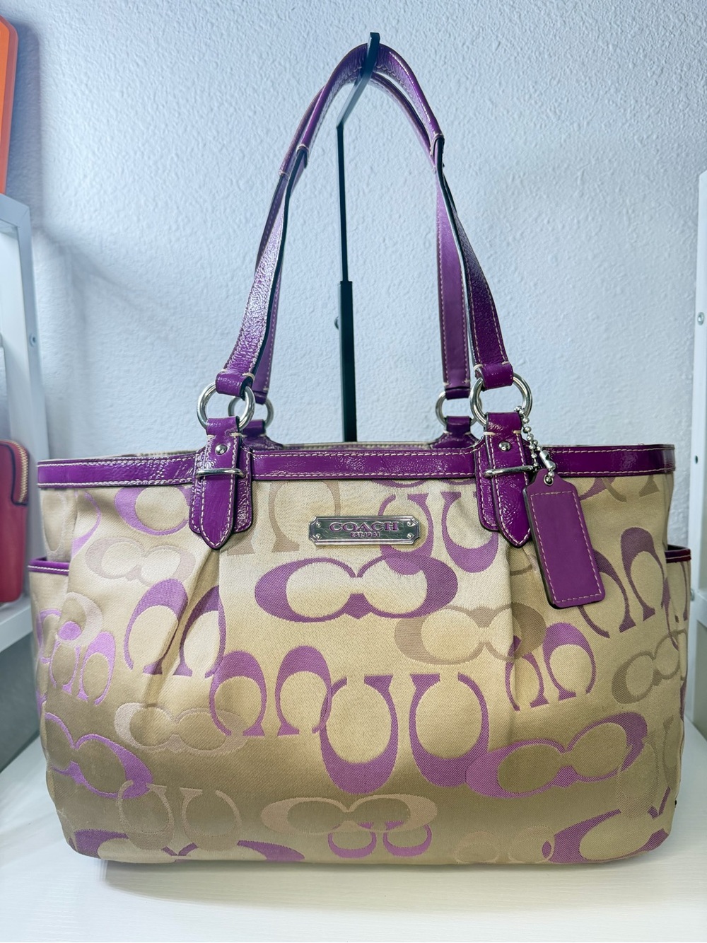 Coach Optic Signature Gallery Tote